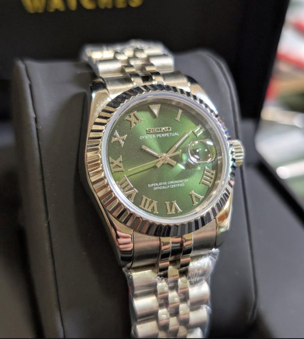 SEIKO-LEX GREEN ROMAN DJ (31MM)