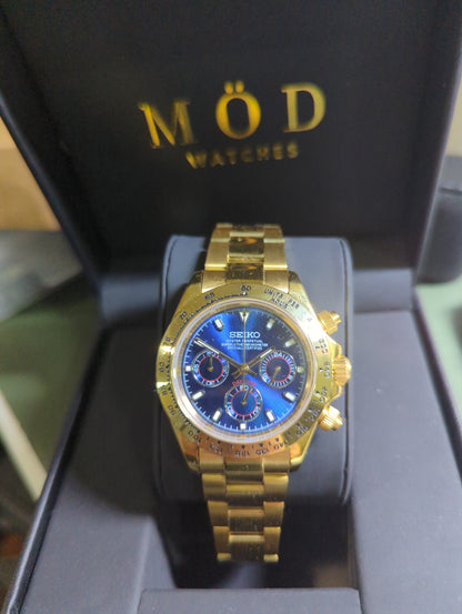 SEIKO-LEX GOLD DAYTONA (Blue Dial)