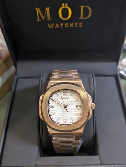 SEIKONAUT ROSE GOLD Womens (White Dial)