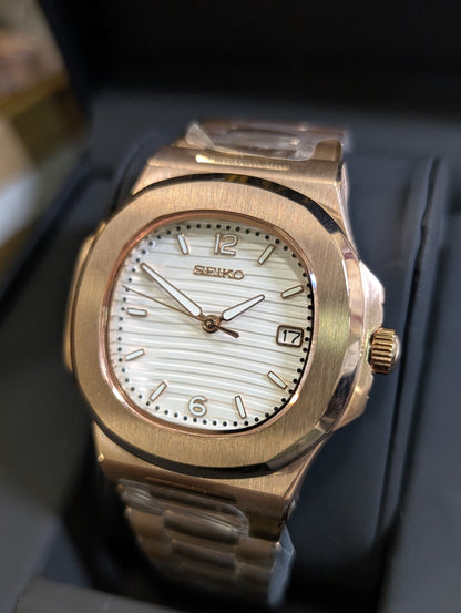 SEIKONAUT ROSE GOLD Womens (White Dial)