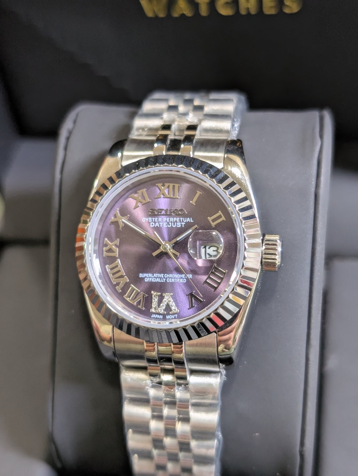 SEIKO-LEX PURPLE ROMAN DJ (31MM)
