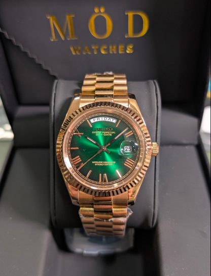 SEIKO-LEX ROSE GOLD DAY-DATE