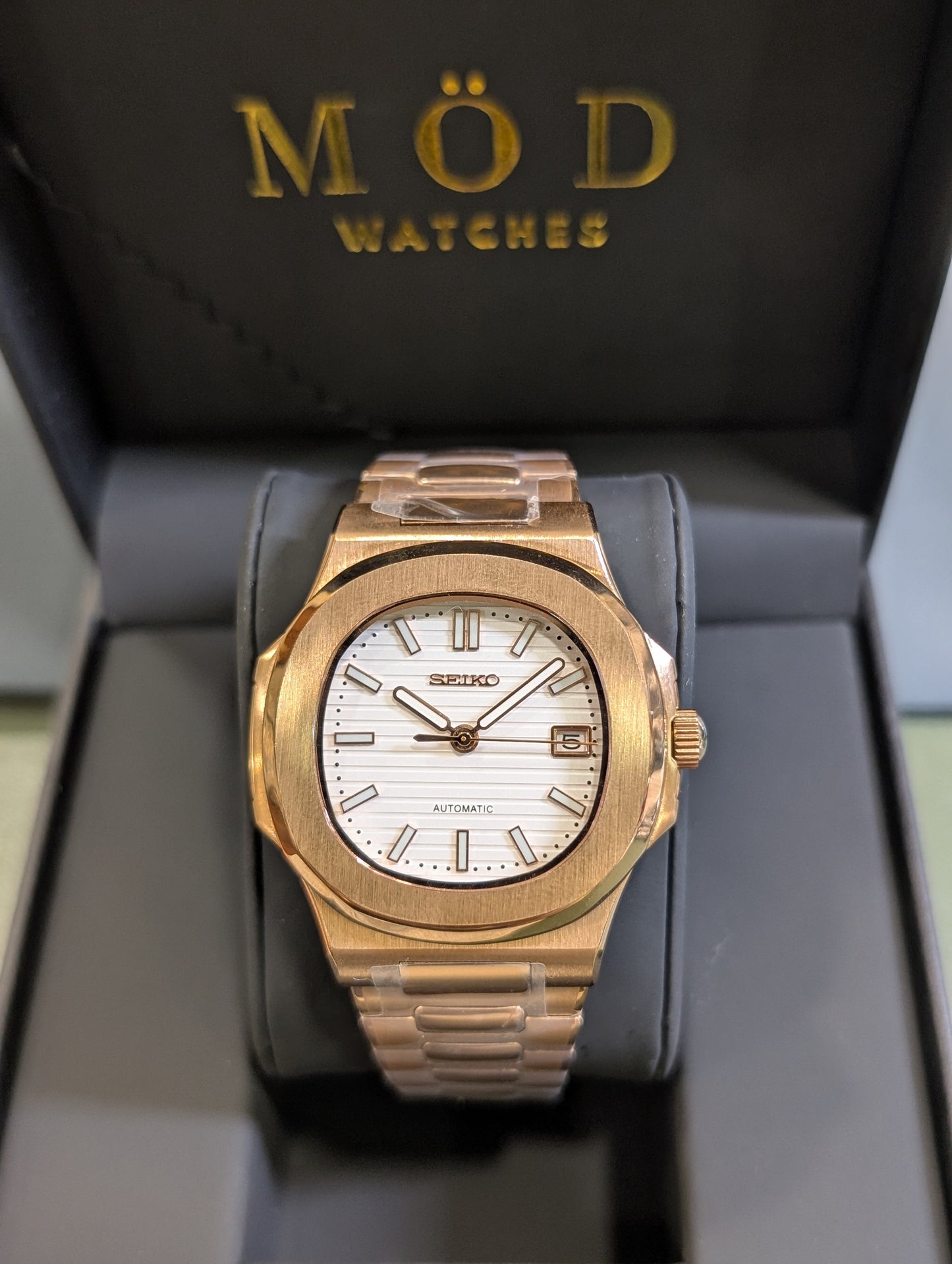 SEIKONAUT ROSE GOLD WHITE