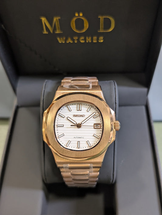 SEIKONAUT ROSE GOLD WHITE