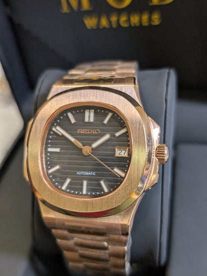 SEIKONAUT ROSE GOLD BLACK