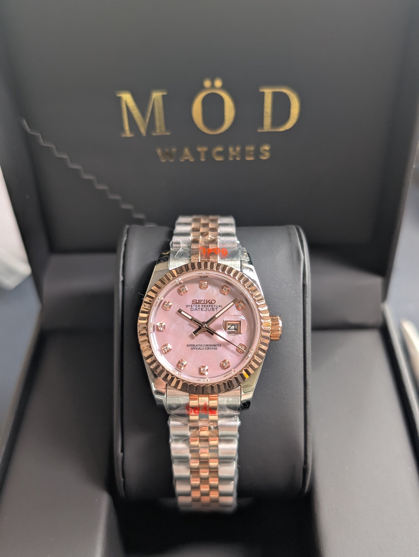 SEIKO-LEX TWO TONE ROSE GOLD MOP DIA DJ (31MM)