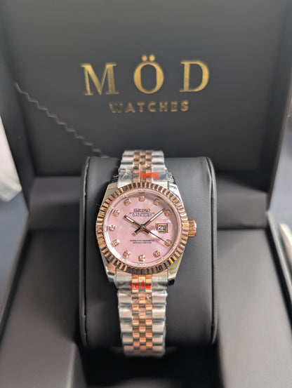 SEIKO-LEX TWO TONE ROSE GOLD MOP DIA DJ (31MM)